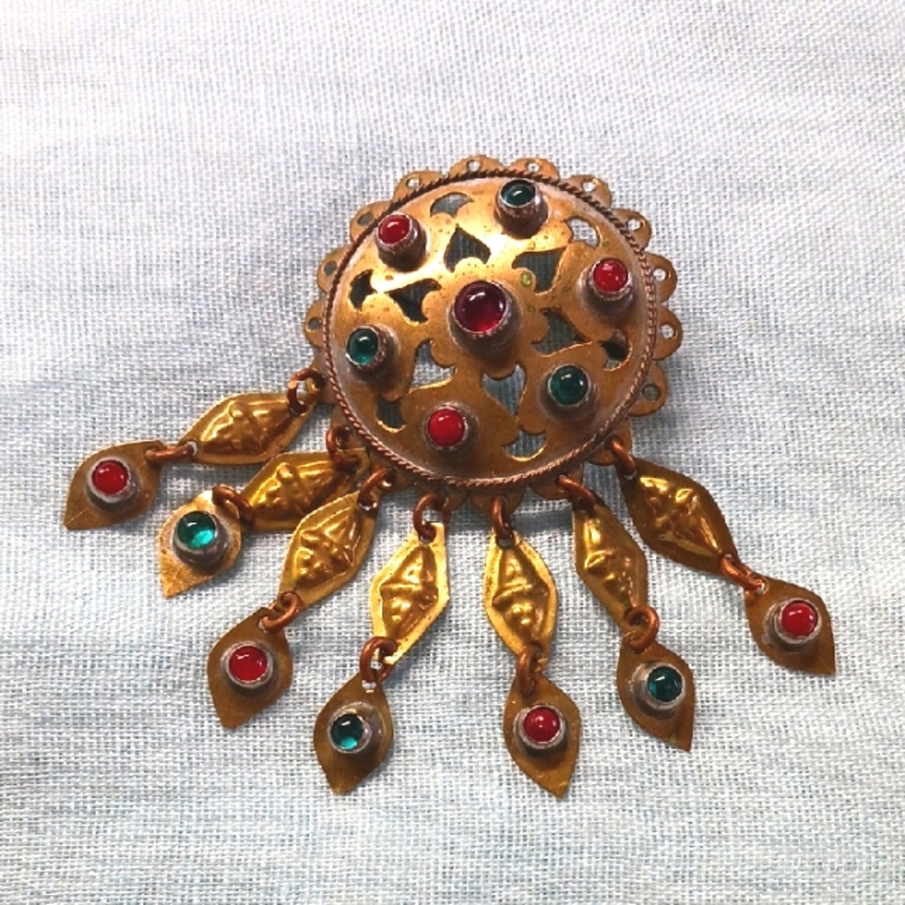 Afghan Inspired Kuchi Brooch.